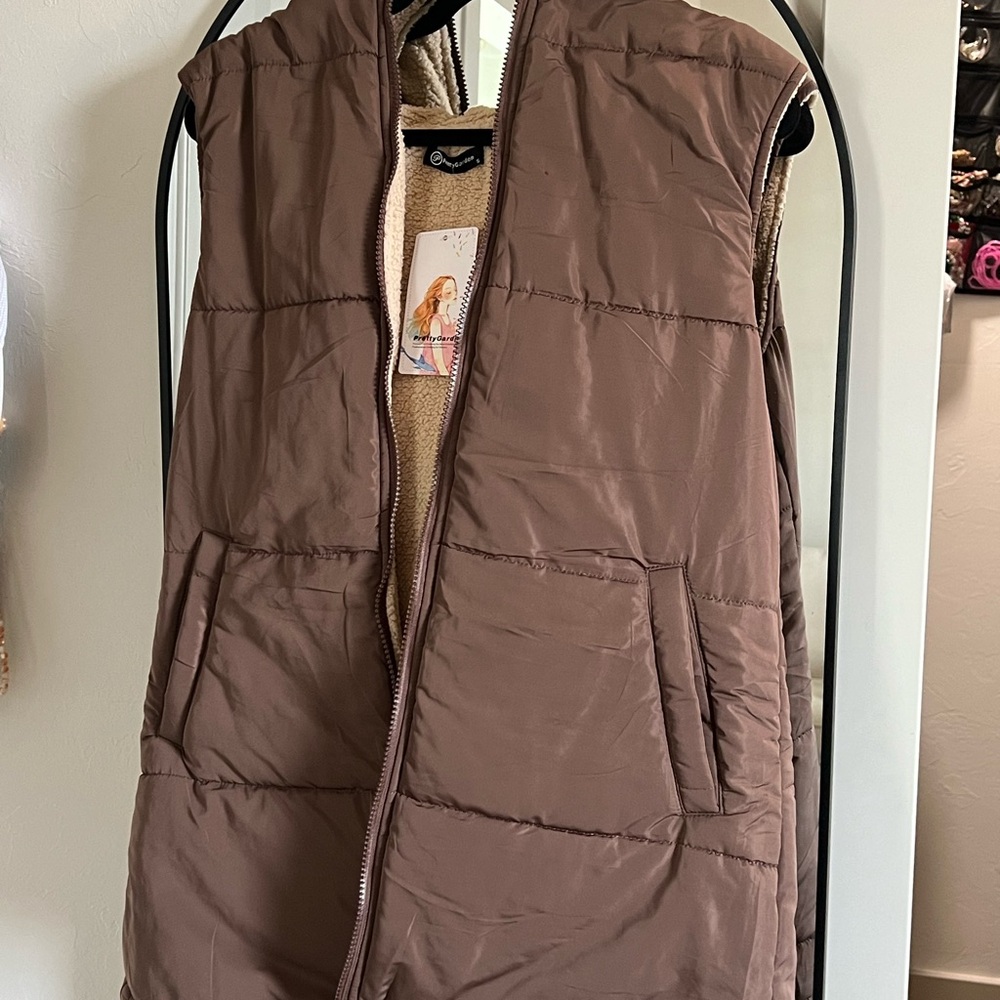 Brown Puffer Vest